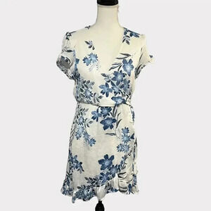 Allison & Kelly faux wrap dress size L NWT